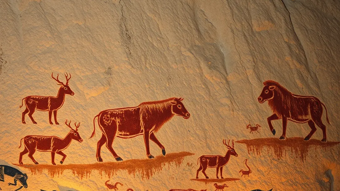 Peintures pariétales de la grotte de la Vache, à Alliat