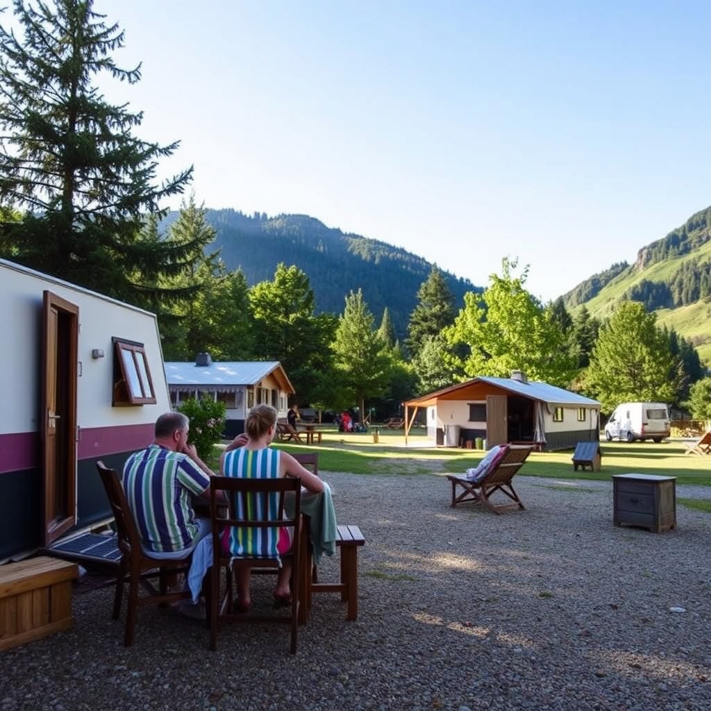 Camping La Mare aux Fées · camping fougax et barrineuf